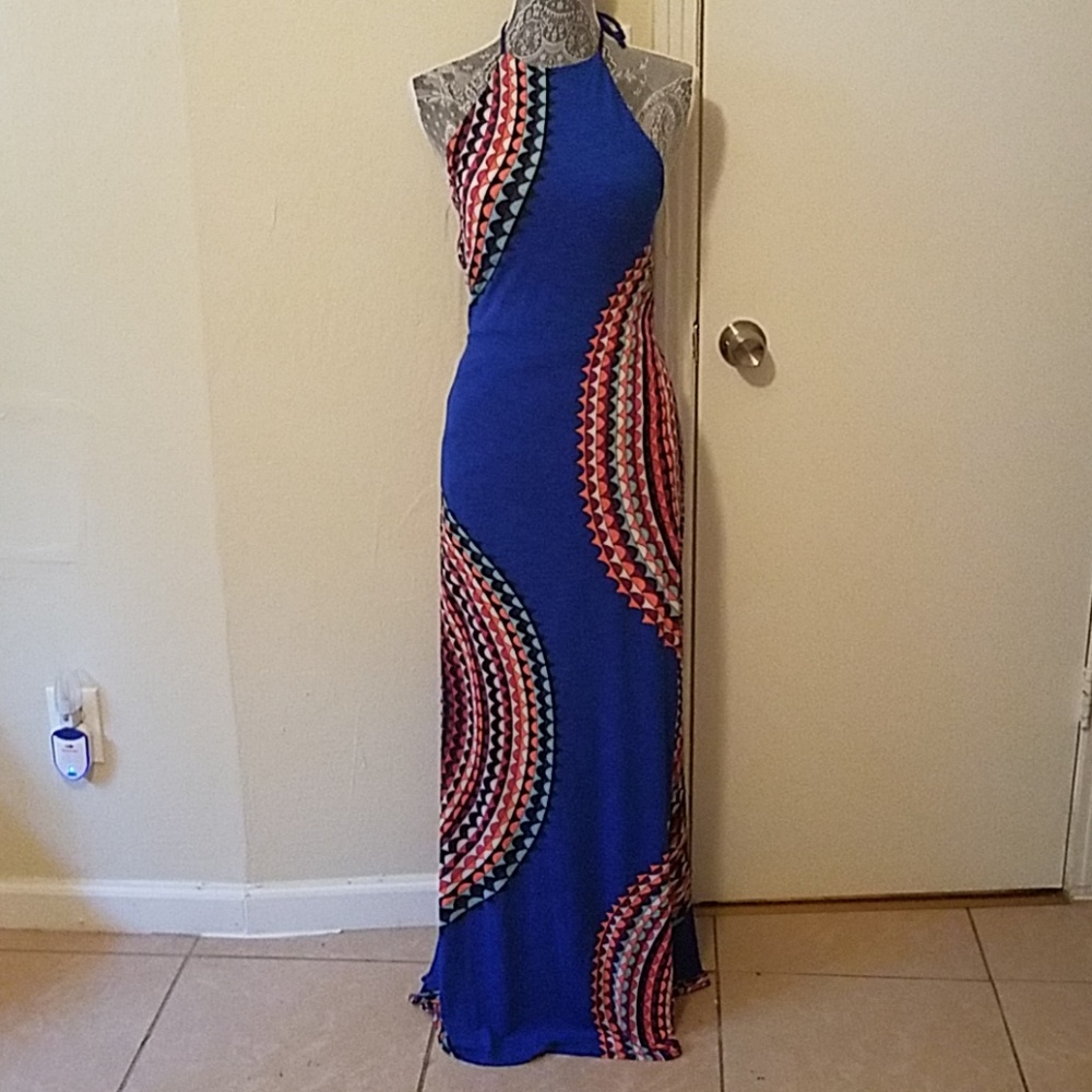 Blue maxi dress